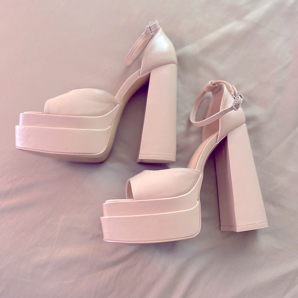 Platform high heel sandals